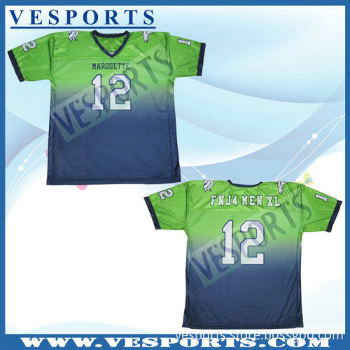 100% Polyester Sublimation Cool Dry American Football Jersey